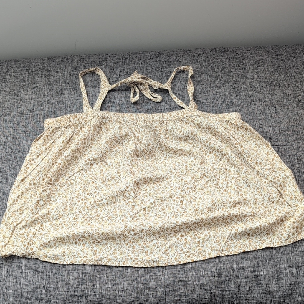 Old Navy Floral Tie-Strap Top